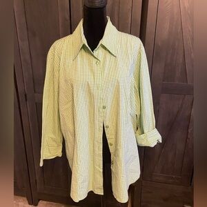 J G Hook Button Up Women's Long Sleeve Shirt 1X